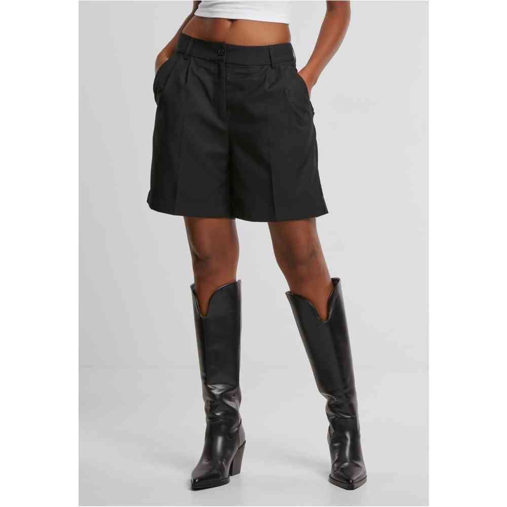 Urban Classics - Pleated Bermuda Kurze Hose - Schwarz
